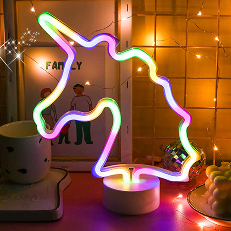 LED Neon Sign Desk Lights & Table Lamps