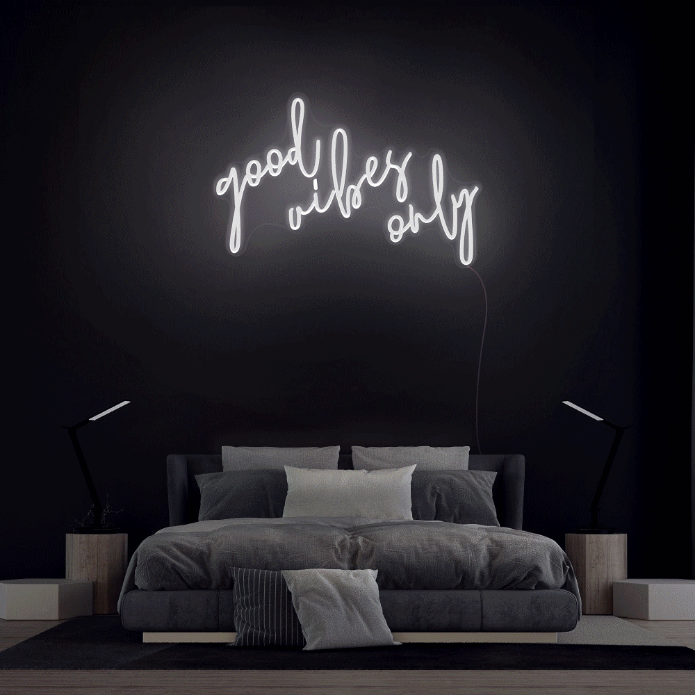 Good Vibes Only Enseigne Néon