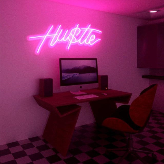 Hustle Neon Sign