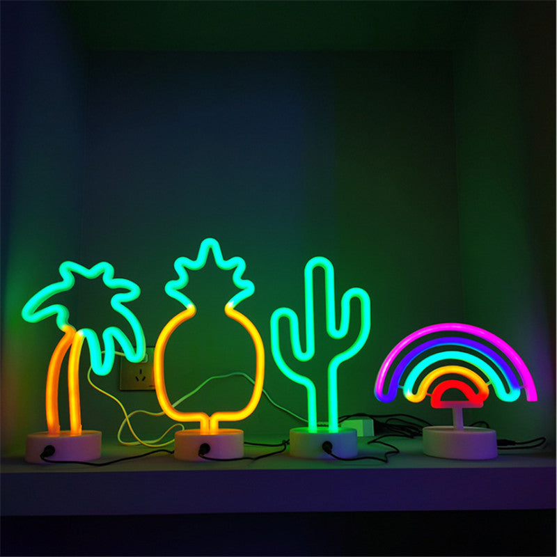 LED Neon Sign Desk Lights & Table Lamps