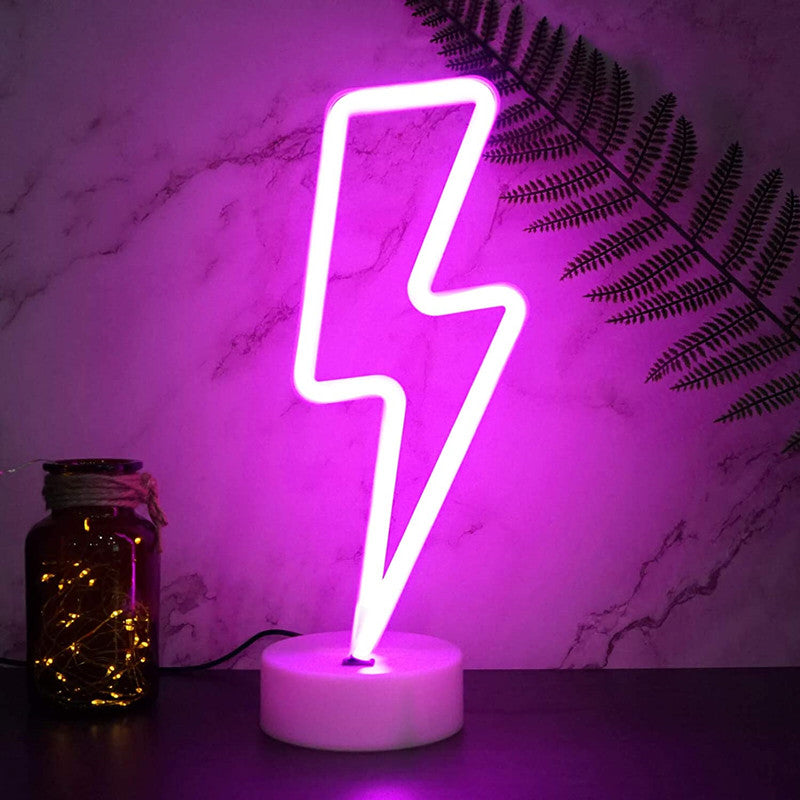 LED Neon Sign Desk Lights & Lightning Night Light