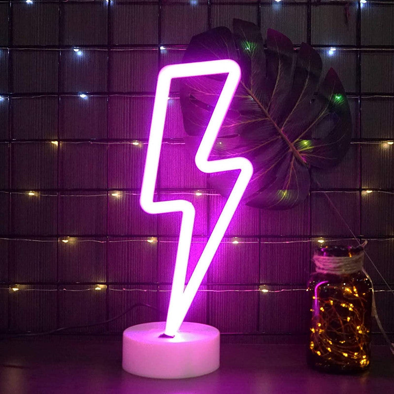 LED Neon Sign Desk Lights & Lightning Night Light