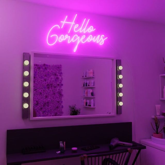 Hello Gorgeous 2 Enseigne Néon