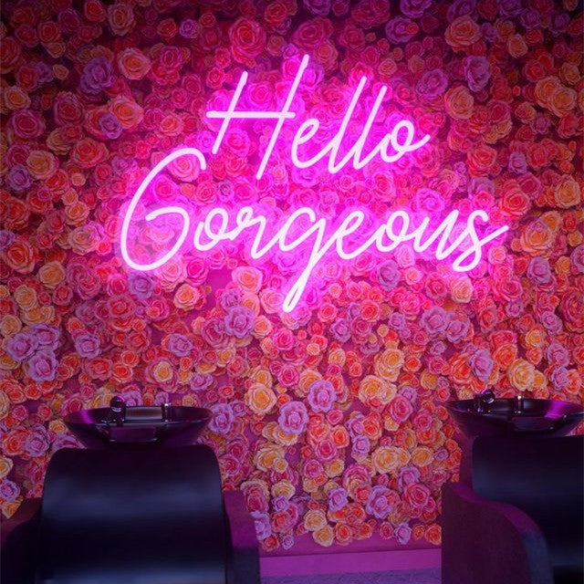 Hello Gorgeous 2 Enseigne Néon