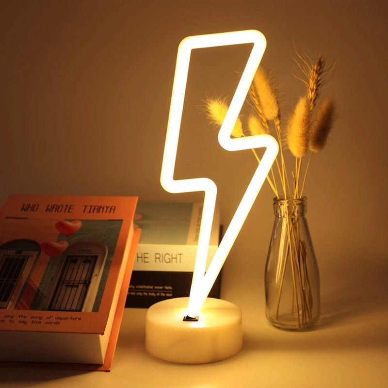 LED Neon Sign Desk Lights & Lightning Night Light