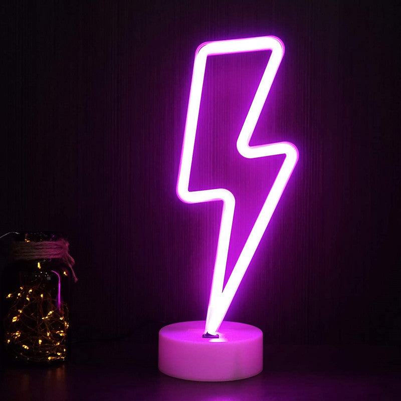 LED Neon Sign Desk Lights & Lightning Night Light