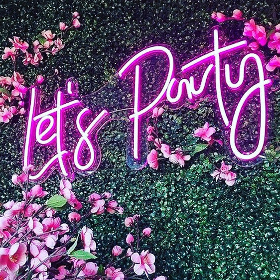 Let's Party Neon Sign