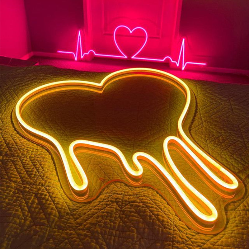 Dripping Heart Neon Sign