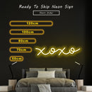 xoxo led neon sign