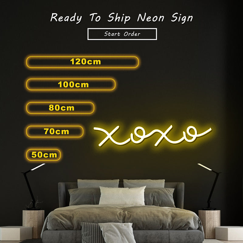 xoxo led neon sign