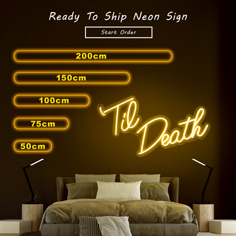 Til Death neon sign