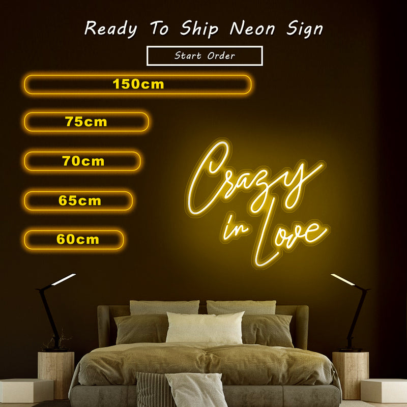 Crazy in love neon sign