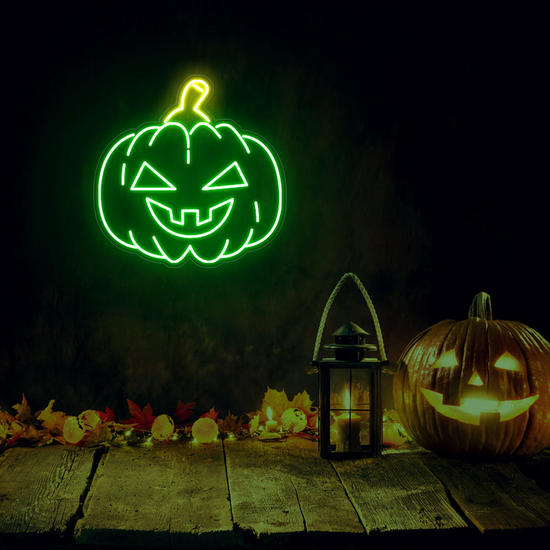 Halloween Pumpkin Neon Sign