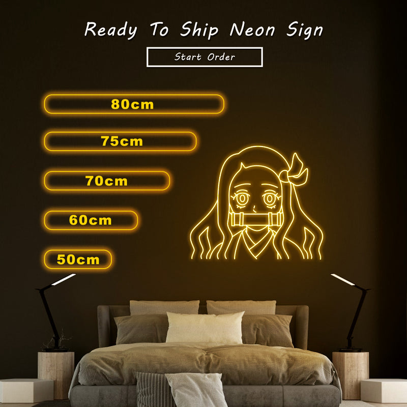 Anime Girl Neon Sign