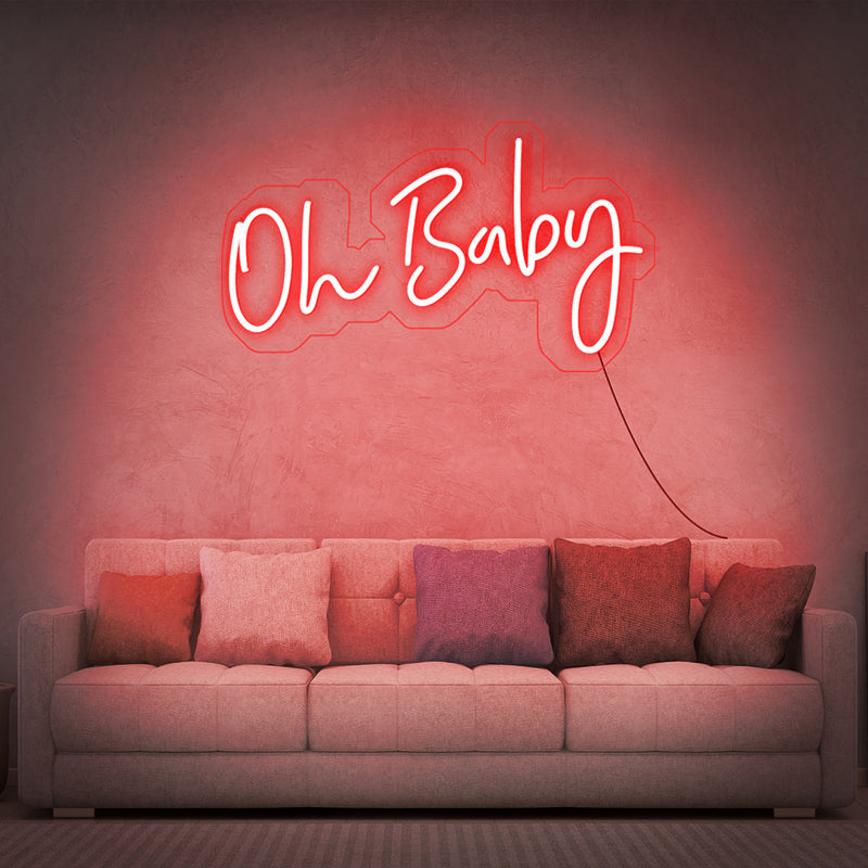 oh baby neon sign