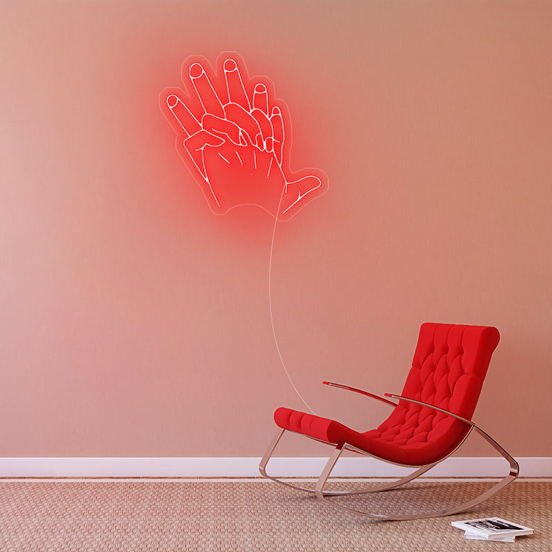 Hand In Hand Neon Sign