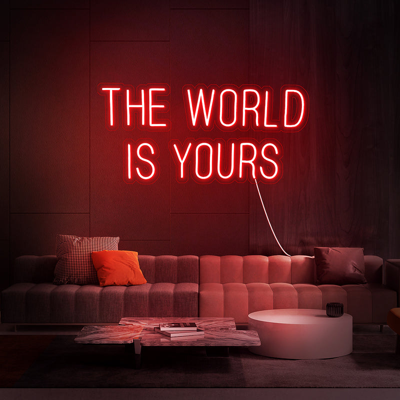 The world is your led neon sign