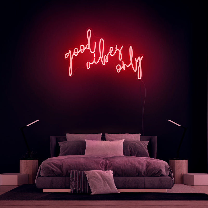 Good Vibes Only neon sign