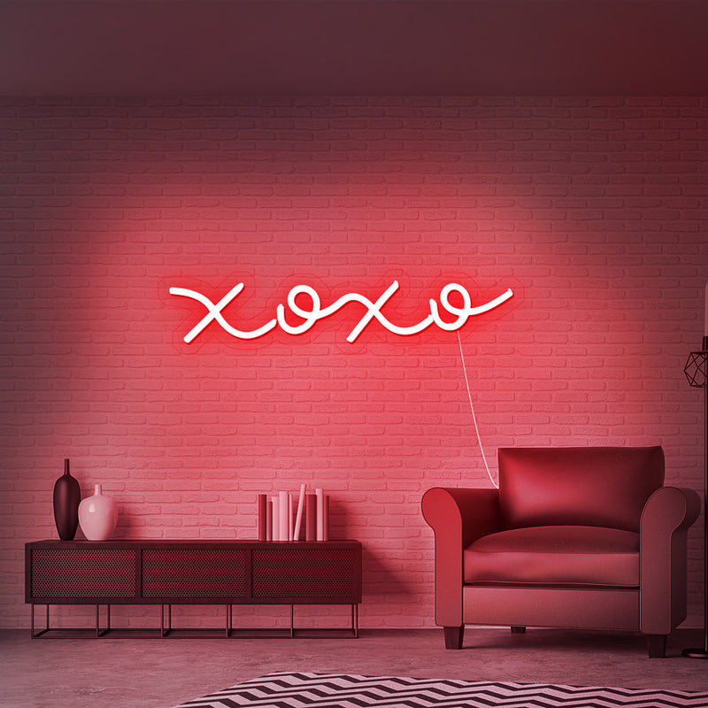 xoxo led neon sign