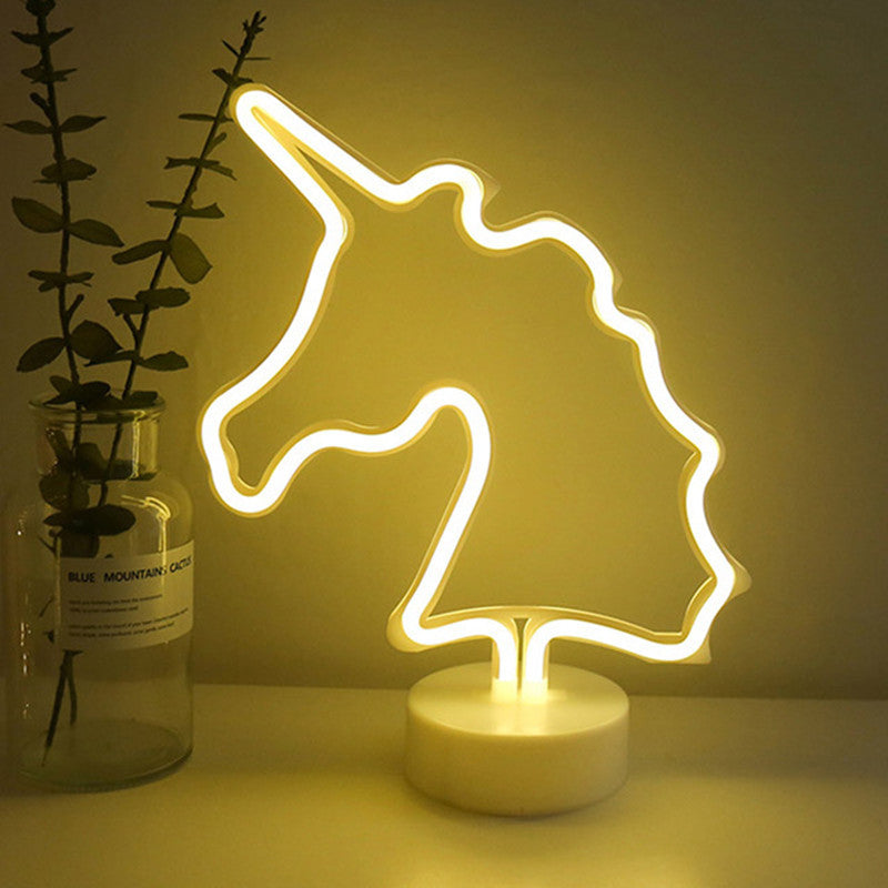 LED Neon Sign Desk Lights & Table Lamps