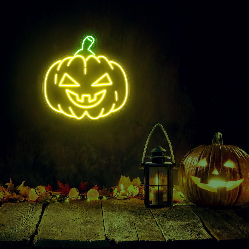 Halloween Pumpkin Neon Sign