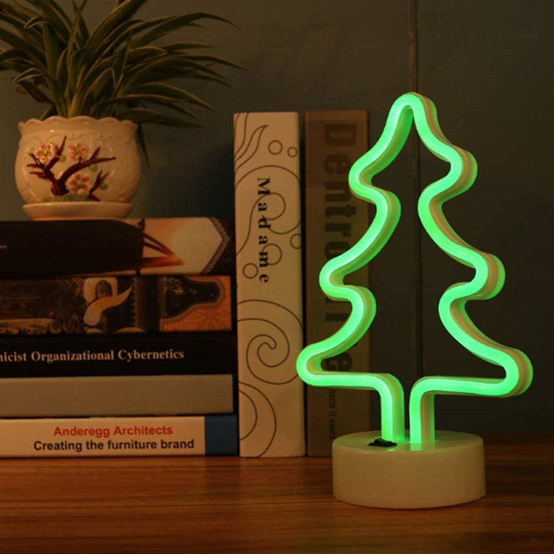 LED Neon Sign Desk Lights & Christmas Tree Night Light