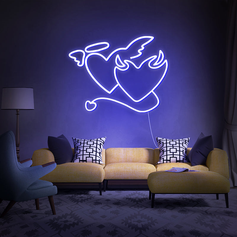 Devil Heart led Neon Sign