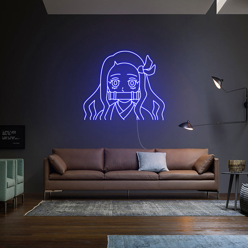 Anime Girl Neon Sign