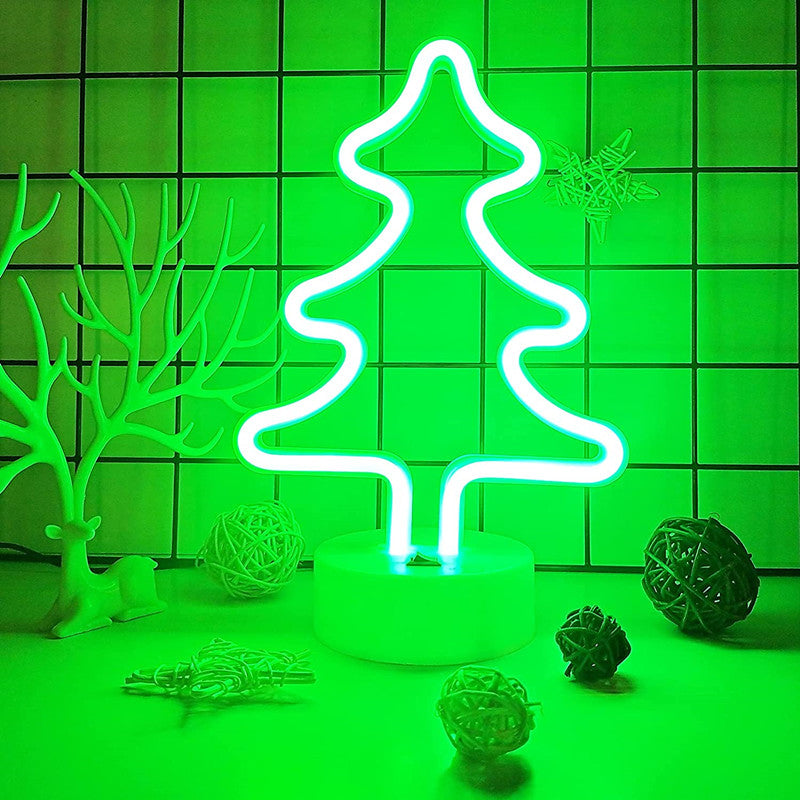 LED Neon Sign Desk Lights & Christmas Tree Night Light