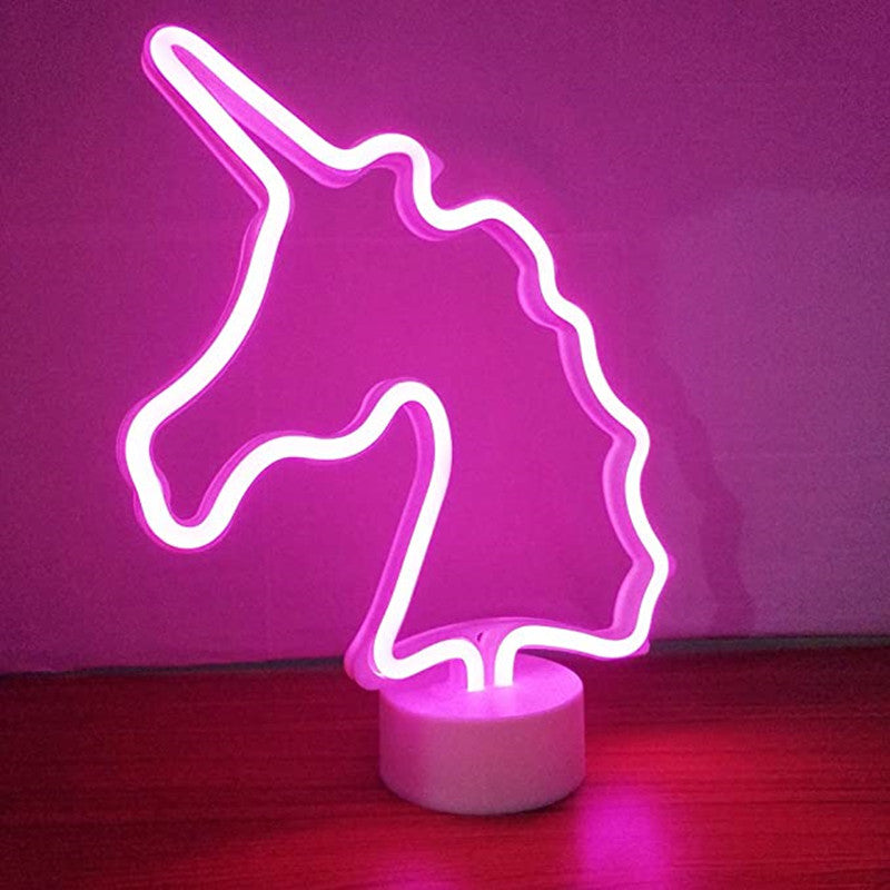 LED Neon Sign Desk Lights & Unicorn Night Light