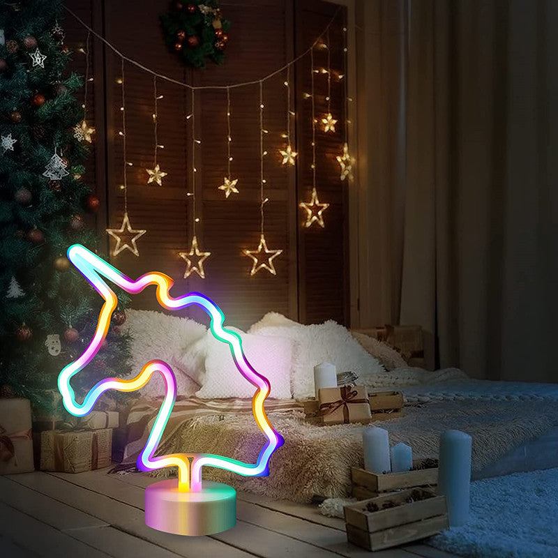 LED Neon Sign Desk Lights & Unicorn Night Light