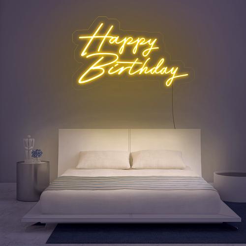 Happy Birthday Neon Sign