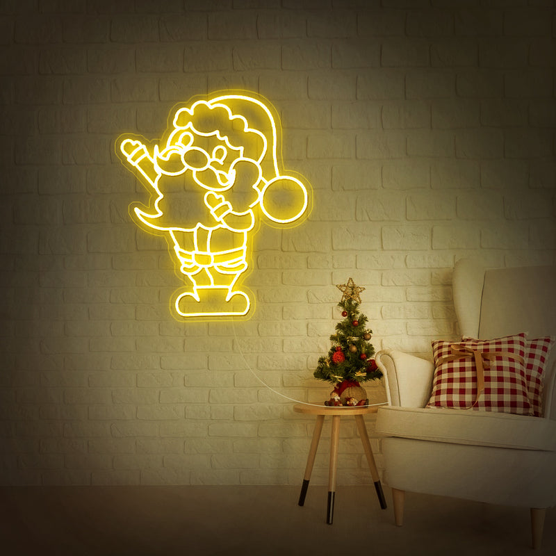 UV Printing Santa Claus Neon Sign