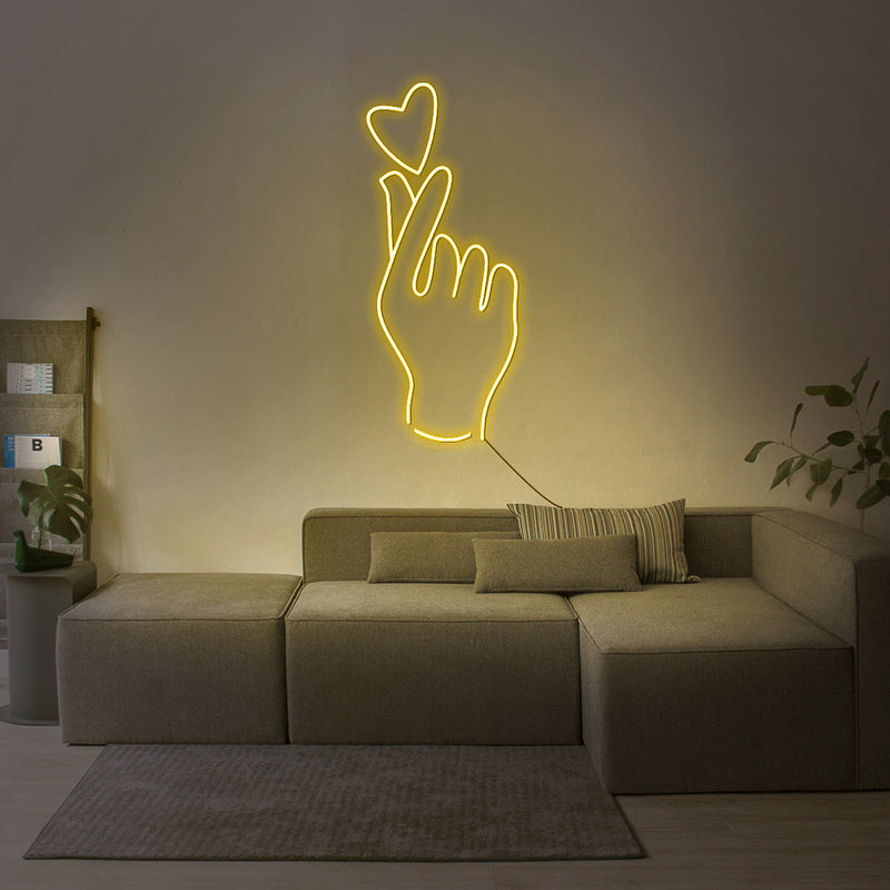 love finger led neon sign