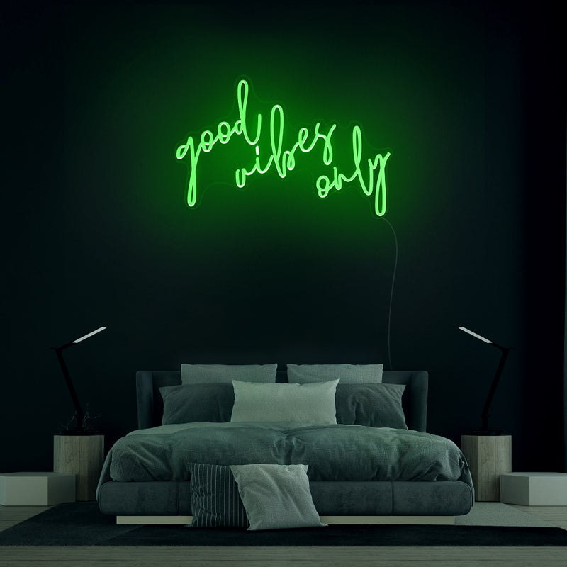 Good Vibes Only neon sign