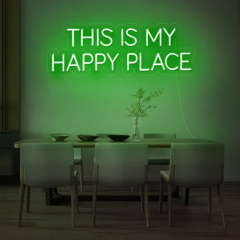 This Is My Happy Place Neon Sign