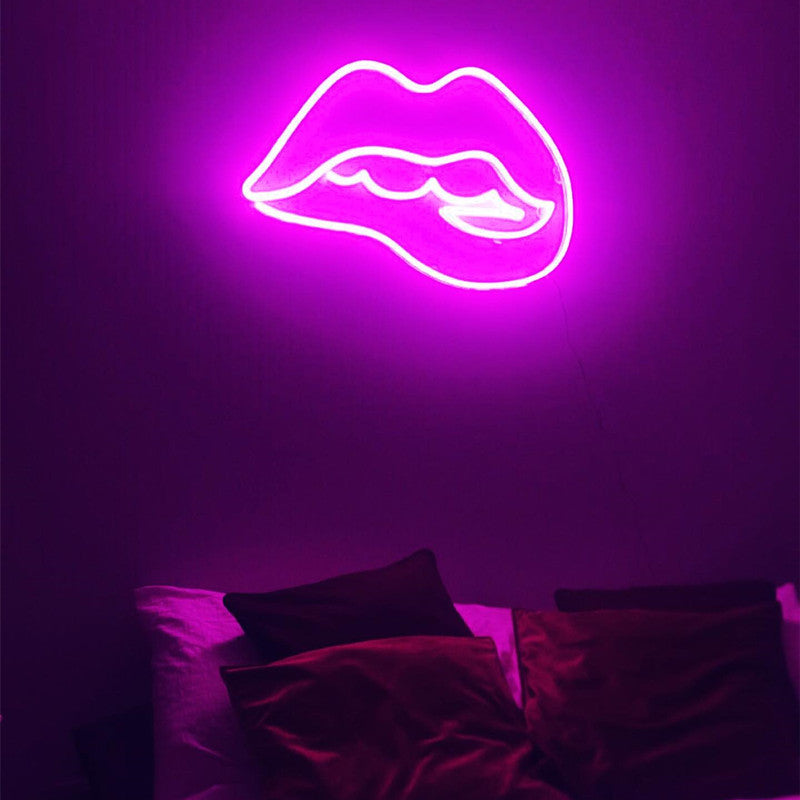 Desire Lips Neon Sign