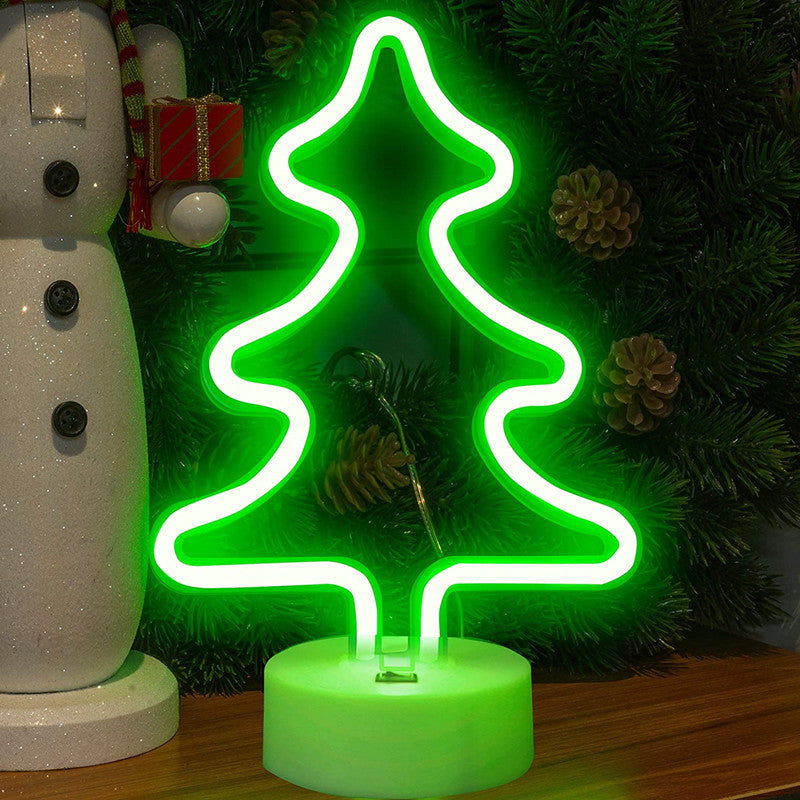 LED Neon Sign Desk Lights & Christmas Tree Night Light