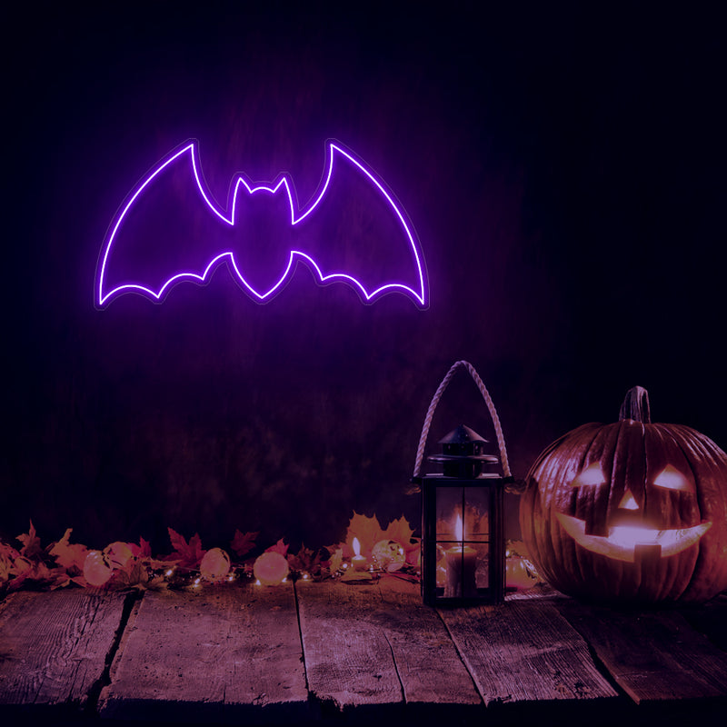 Halloween Bat Neon Sign