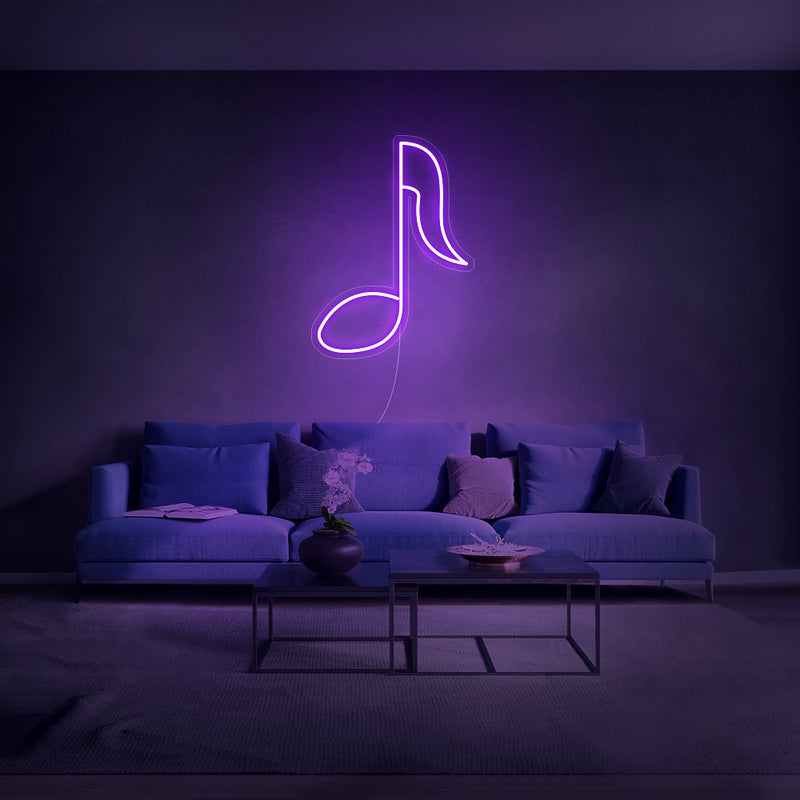 Mini Music Note 2 Neon Sign