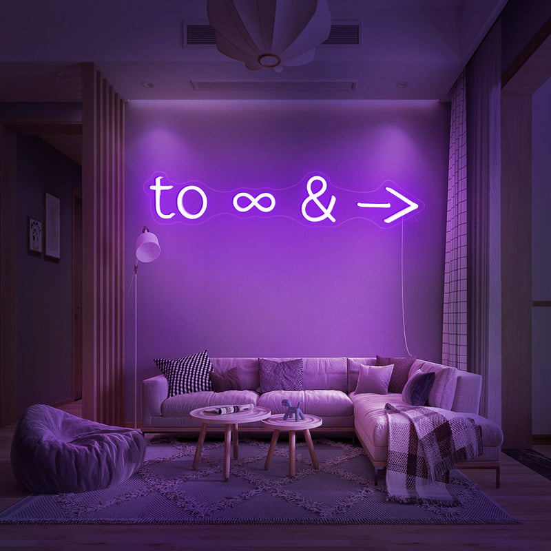 To Infinity and Beyond Neon Sign