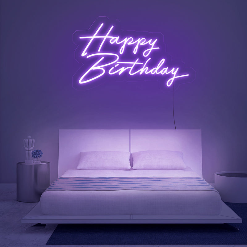 Happy Birthday Neon Sign