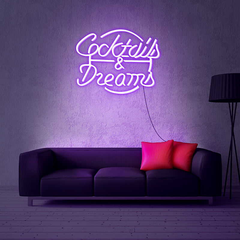 Cocktails & Dream neon sign 