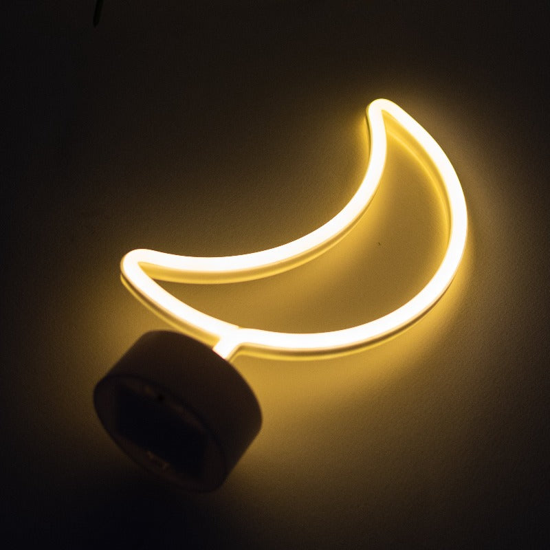 LED Neon Sign Desk Lights & Moon Night Light