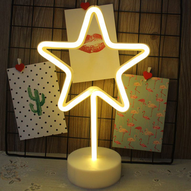 LED Neon Sign Desk Lights & Star Night Light