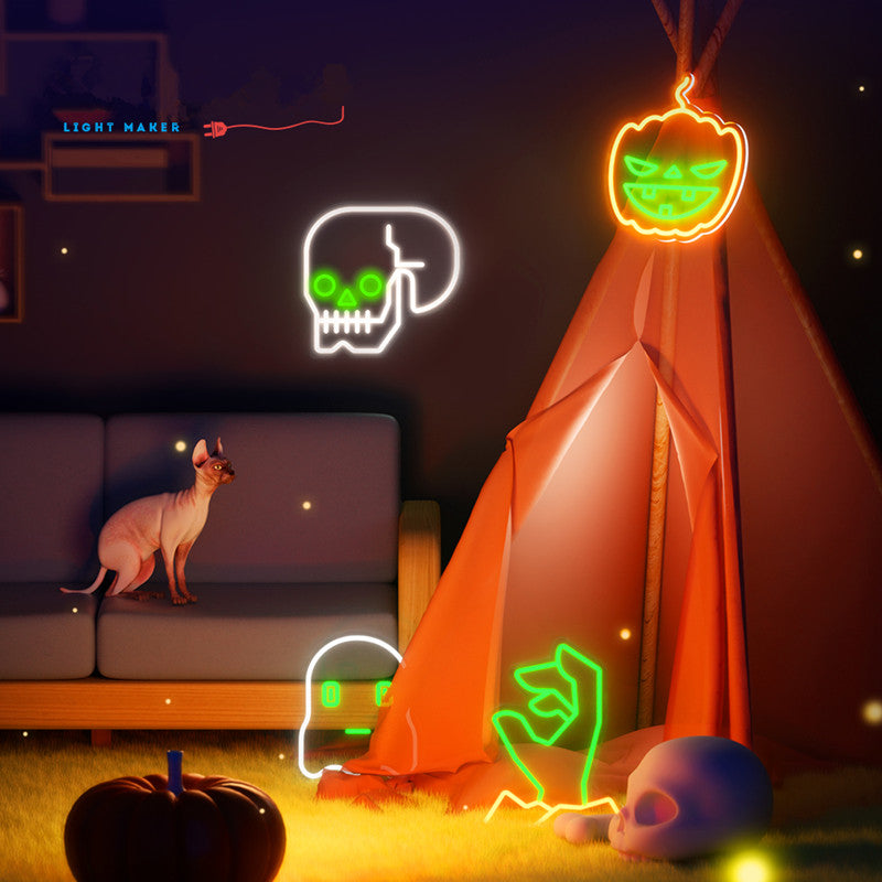 LED Neon Sign & LED Halloween Night Light