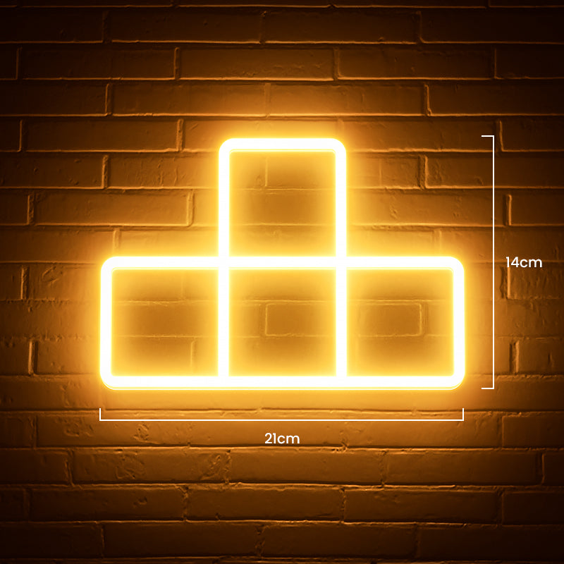 LED Neon Sign & LED Tetris Night Light