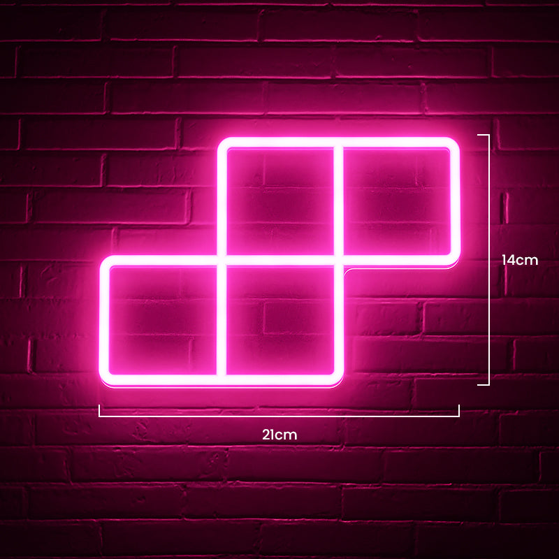 LED Neon Sign & LED Tetris Night Light