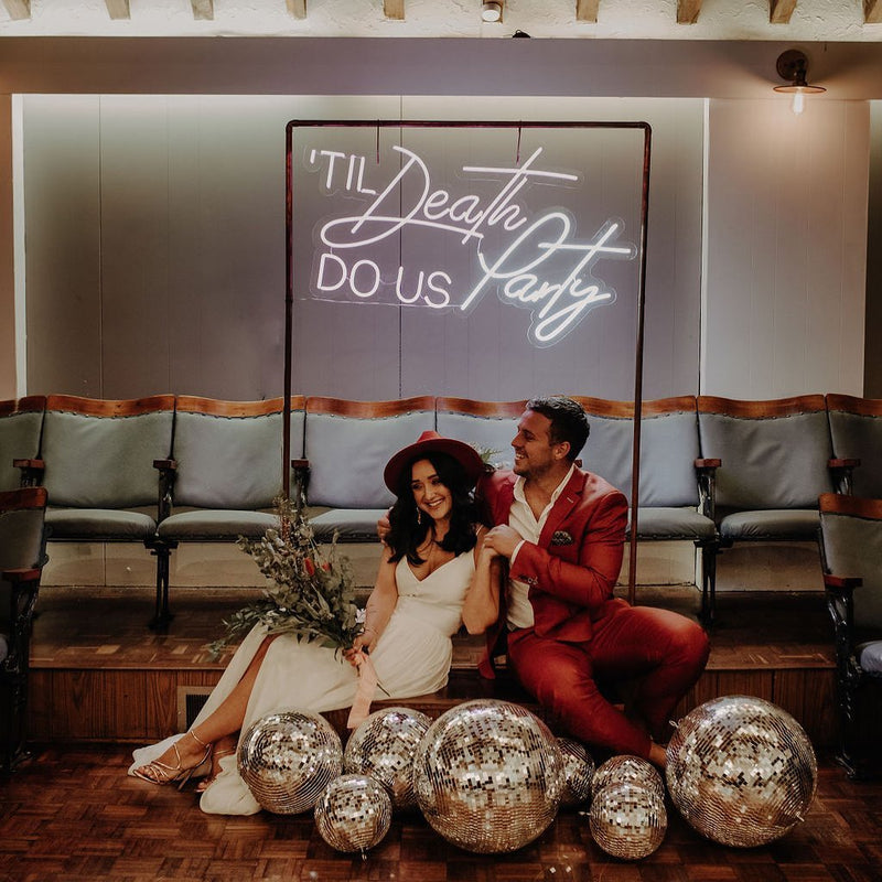 Til Death Do Us Party Neon Sign