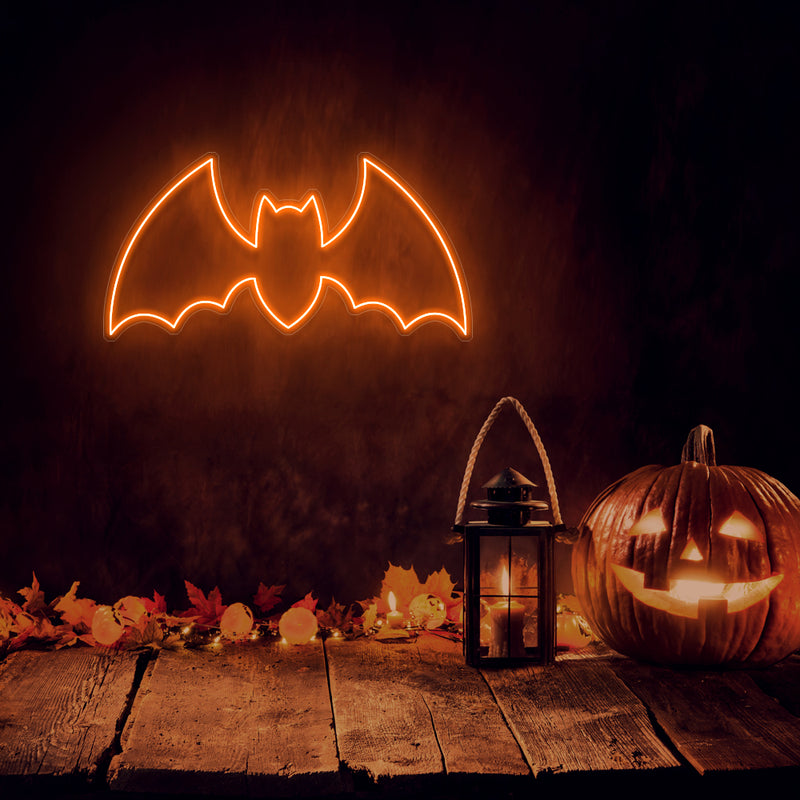 Halloween Bat Neon Sign